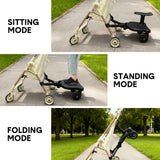 Universal Pram Board with Removable Seat Black