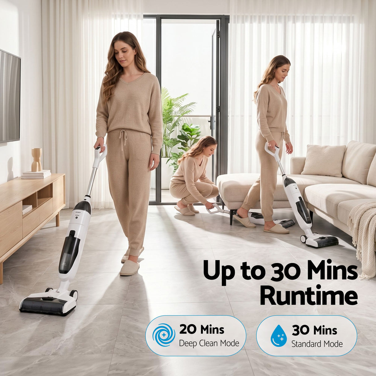 Ulm Wet Dry Stick Vacuum, Cordless, 200W, 8000Pa