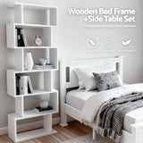Lyndon King Single Bed with Bookshelf, view 3