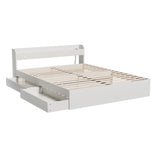 Artiss AURA queen bed frame from foot end showing full proportions — Allure Home Collections