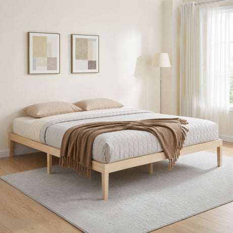 Albenga Wooden Bed Frame, Pine