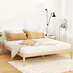 Paddington king pine timber platform bed frame
