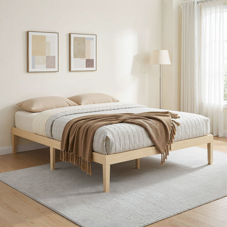 Albenga Wooden Bed Frame, Pine