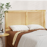Artiss BRUNO double pine rattan bed frame from foot end — Allure Home Collections