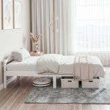 Bardonecchia King Single Wooden Bed Frame, White