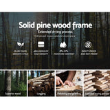 Artiss LEXI white single pine bed frame styled in bedroom — Allure Home Collections