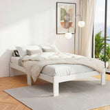Courmayeur White Double bed frame in a modern bedroom
