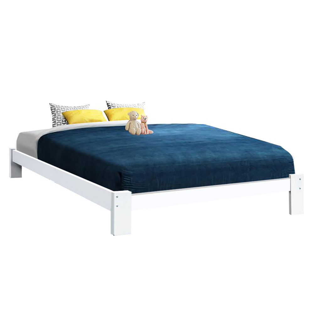 Artiss JADE queen platform bed frame showing 211 x 161 x 30cm proportions — Allure Home Collections