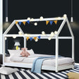 Artiss CASA Kids House Bed Frame — White Solid Pine — Allure Home Collections