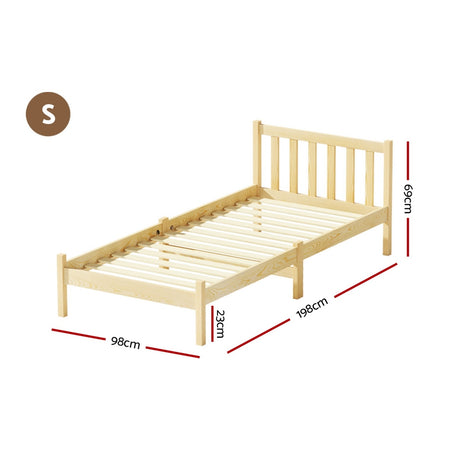 Chieri Wooden Bed Frame