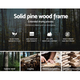 Artiss RIO white single pine bed frame styled in bedroom — Allure Home Collections