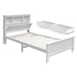Artiss Conqueror king single pine bed frame with 2 storage drawers in white — full view — Allure Home Collections