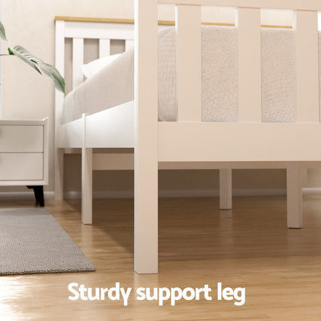 Artiss PONY double storage bed frame showing drawer dimensions 91 x 47 x 20cm — Allure Home Collections