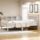 Susa Single Wooden Bed Frame, White