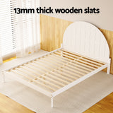 Artiss Queen Size Wooden Bed Frame - White