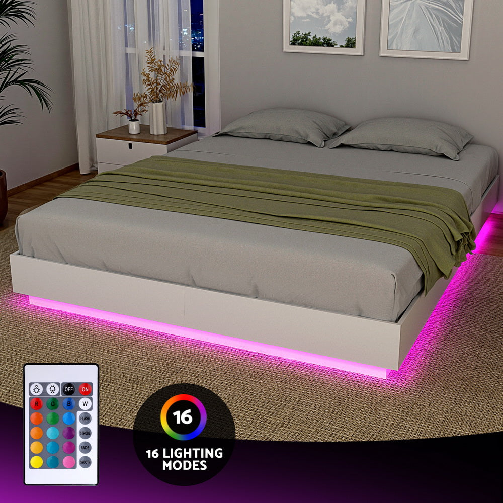 Artiss Queen Bed Frame with LED Light
