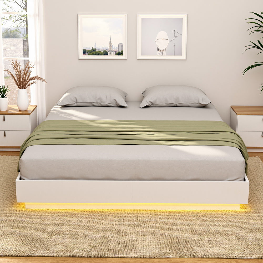 Artiss Queen Bed Frame with LED Light