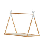 Artiss ENID kids house single bed frame from foot end — Allure Home Collections