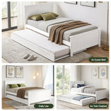 Birch Trundle Bed, White, view 8