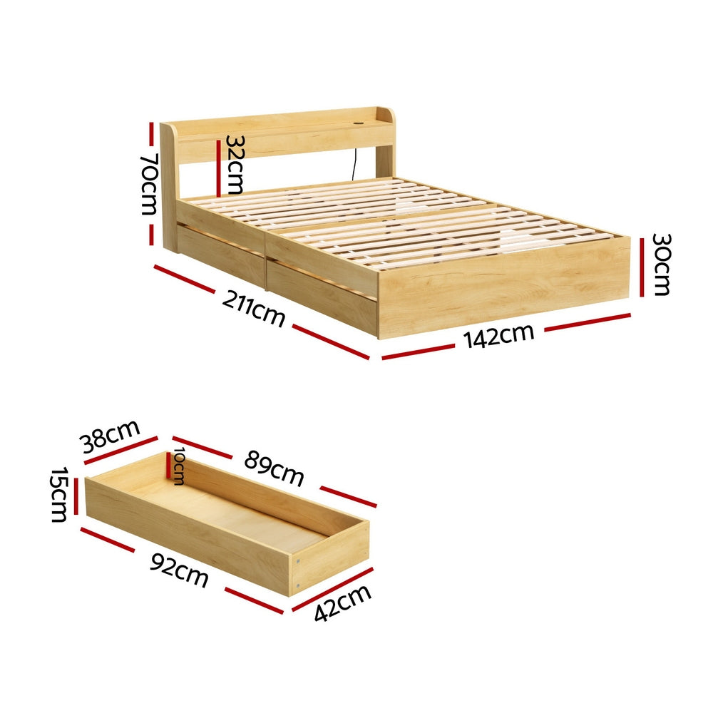 Maroubra Bed with Charging, view 3