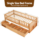 Juniper Montessori Kids Bed, Natural, view 2