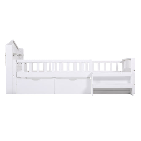 Ventimiglia Single Wooden Bed Frame, White