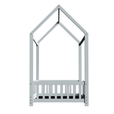 Artiss ROCK Kids House Bed Frame — Grey Solid Pine — Allure Home Collections