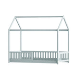 Artiss ROCK Kids House Bed Frame — Grey Solid Pine — Allure Home Collections