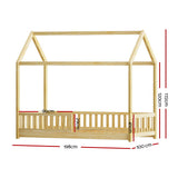 Artiss ROCK Kids House Bed Frame — Oak Solid Pine — Allure Home Collections