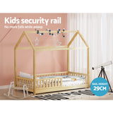 Artiss ROCK Kids House Bed Frame — Oak Solid Pine — Allure Home Collections