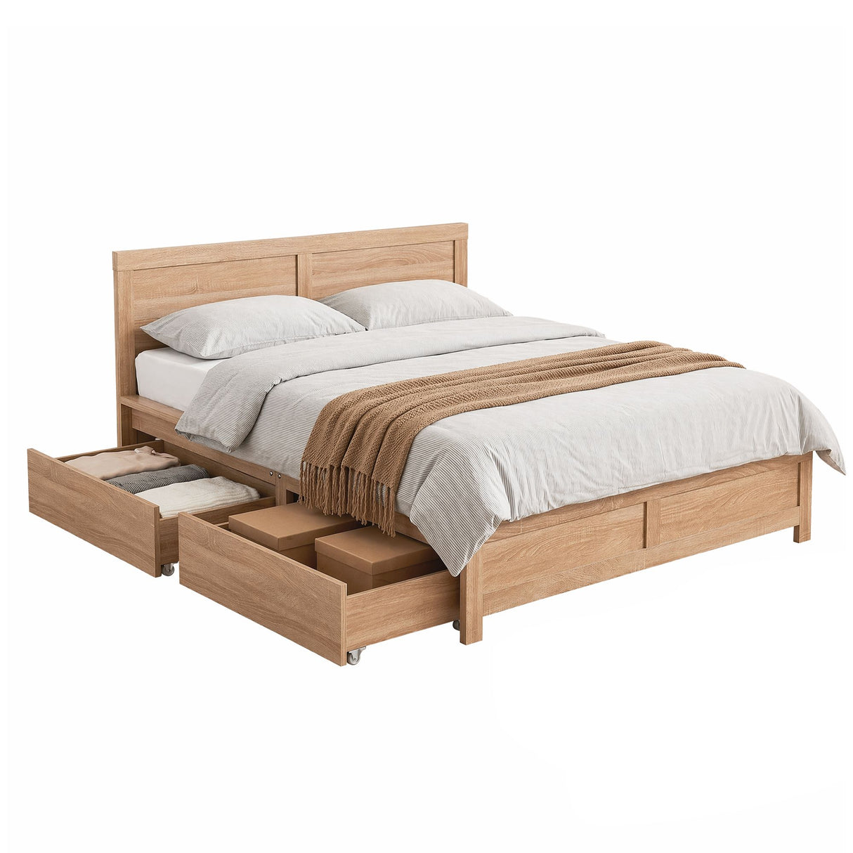 Vaucluse Wooden Bed, view 2