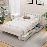 Artiss king single storage bed frame showing 1-year warranty construction — Allure Home Collections