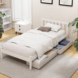 Chieri White Single bed frame in a modern bedroom