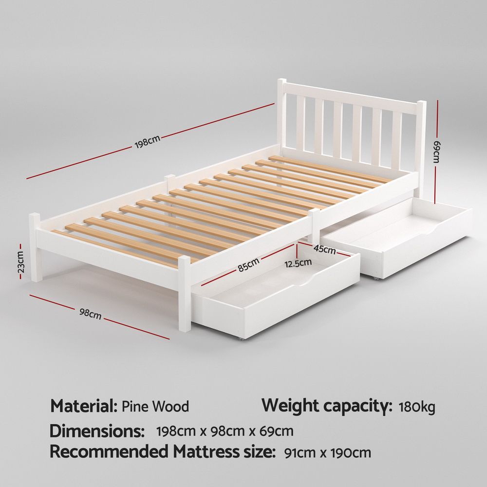 Chieri Wooden Bed Frame