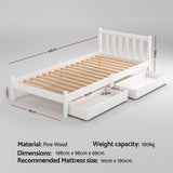 Chieri Wooden Bed Frame