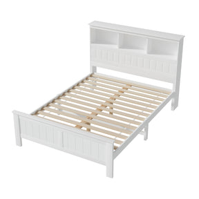 Cogne White Double bed frame in a modern bedroom