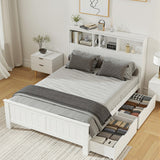 Cogne White Double bed frame in a modern bedroom