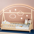 Artiss PUAH Kids House Bed Frame — Oak Solid Pine with Plywood Slats — Allure Home Collections