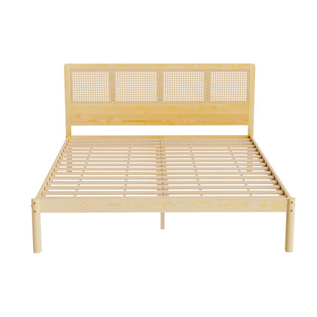 Artiss RITA Queen Size Rattan Bed Frame