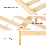 Artiss RITA Queen Size Rattan Bed Frame
