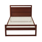 Rivoli King Single Wooden Bed Frame, Walnut