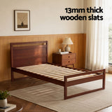 Rivoli King Single Wooden Bed Frame, Walnut