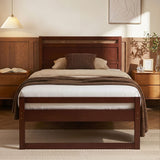 Rivoli King Single Wooden Bed Frame, Walnut