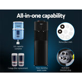 22 litre refillable water filter container measuring 28 x 28 x 55 cm