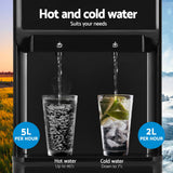Removable drip tray and water guide plate on the black water dispenser