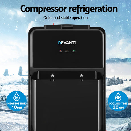 Dimension diagram for the 26 x 28 x 41 cm black water cooler