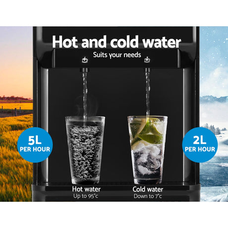 Top loading bottle mount and water guide plate on the water cooler
