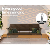 Gardeon 3-Seat Wooden Porch Swing Chair