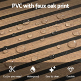 Vera Peel and Stick Wall Panels, 68 x 68cm, Brown, 10pcs
