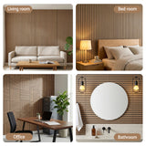 Vera Peel and Stick Wall Panels, 68 x 68cm, Brown, 10pcs